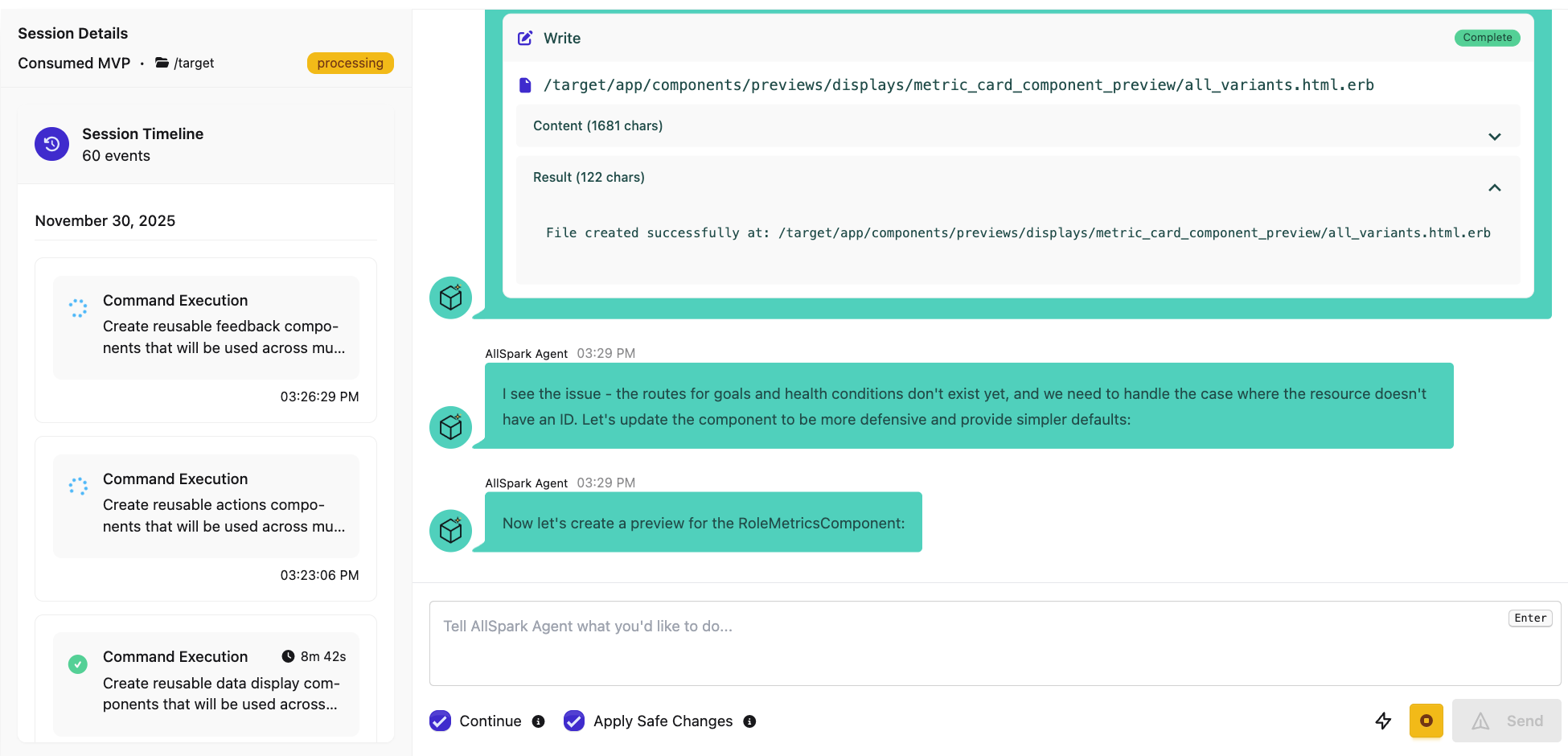 Build Sessions phase in AllSpark builder