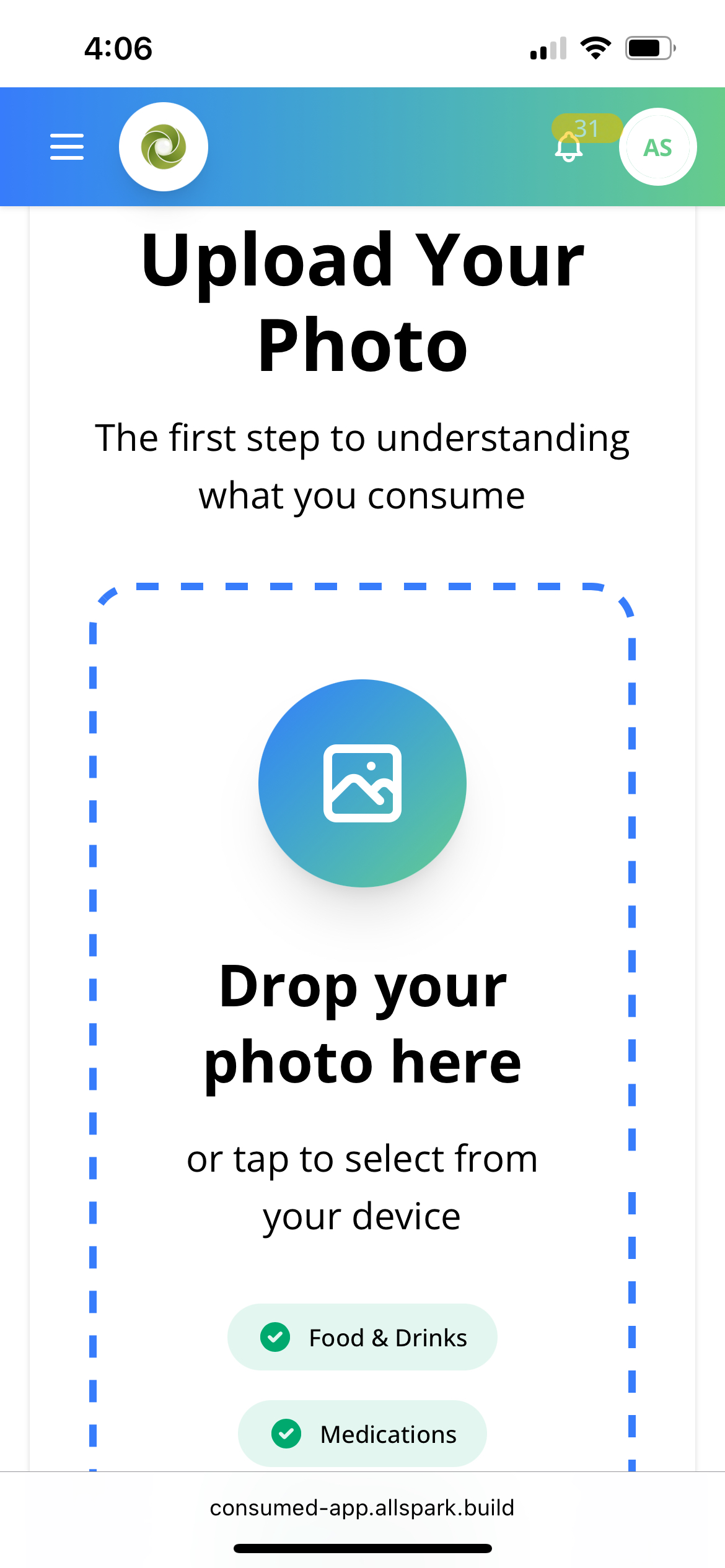 Mobile-optimized camera integration